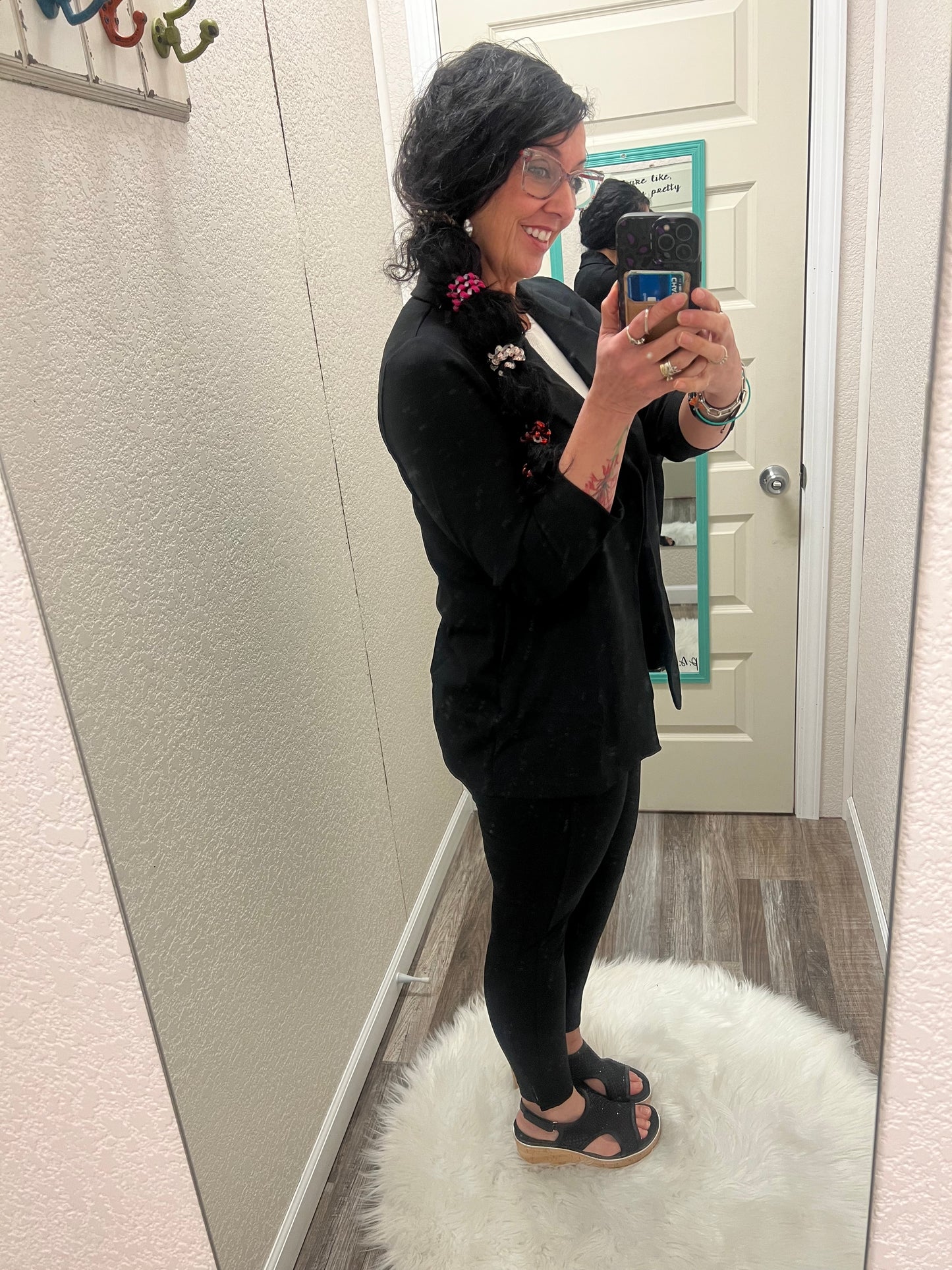 Magic 3/4 Sleeve Blazer - Black