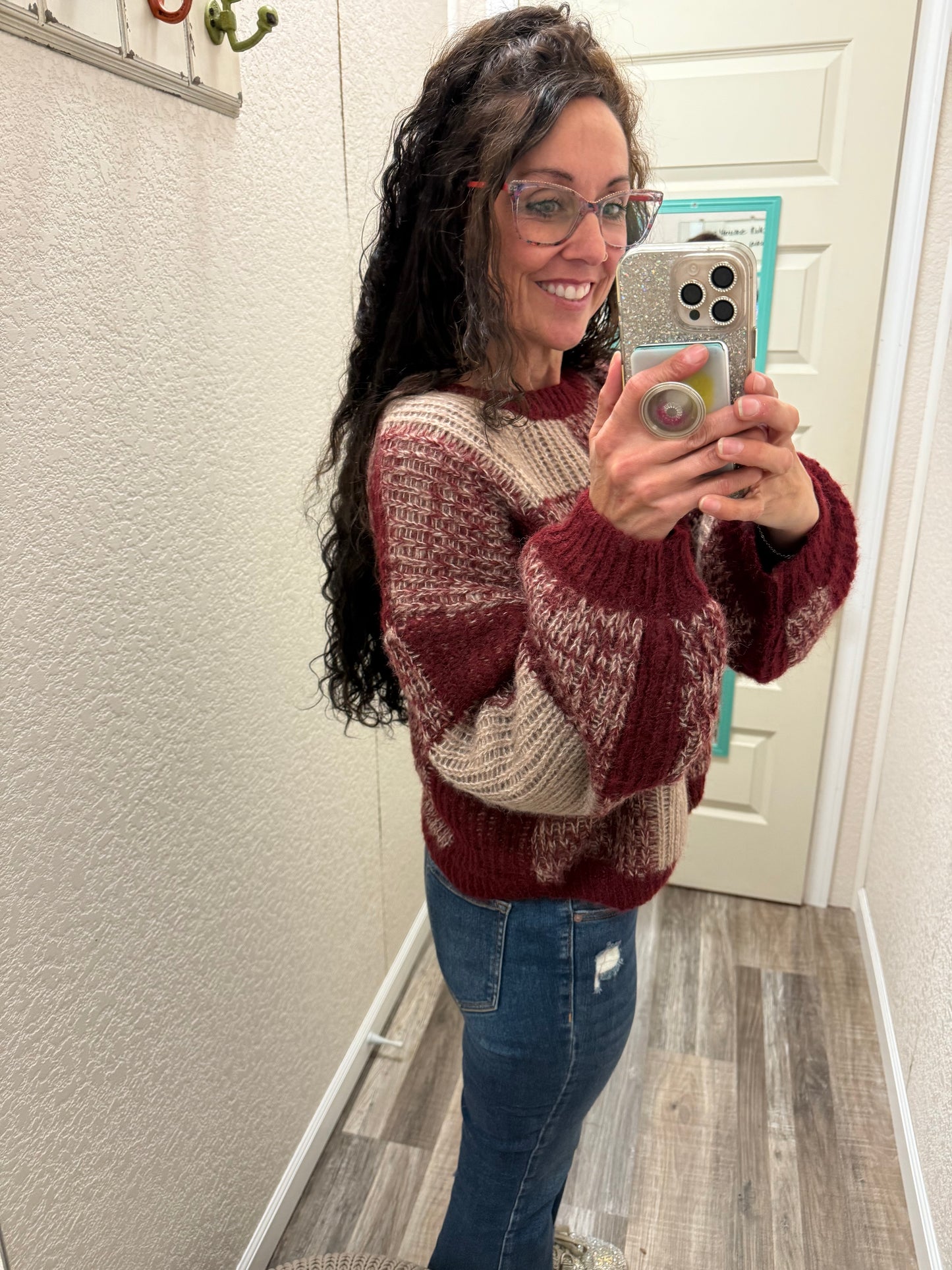 Lillian Plaid Sweater