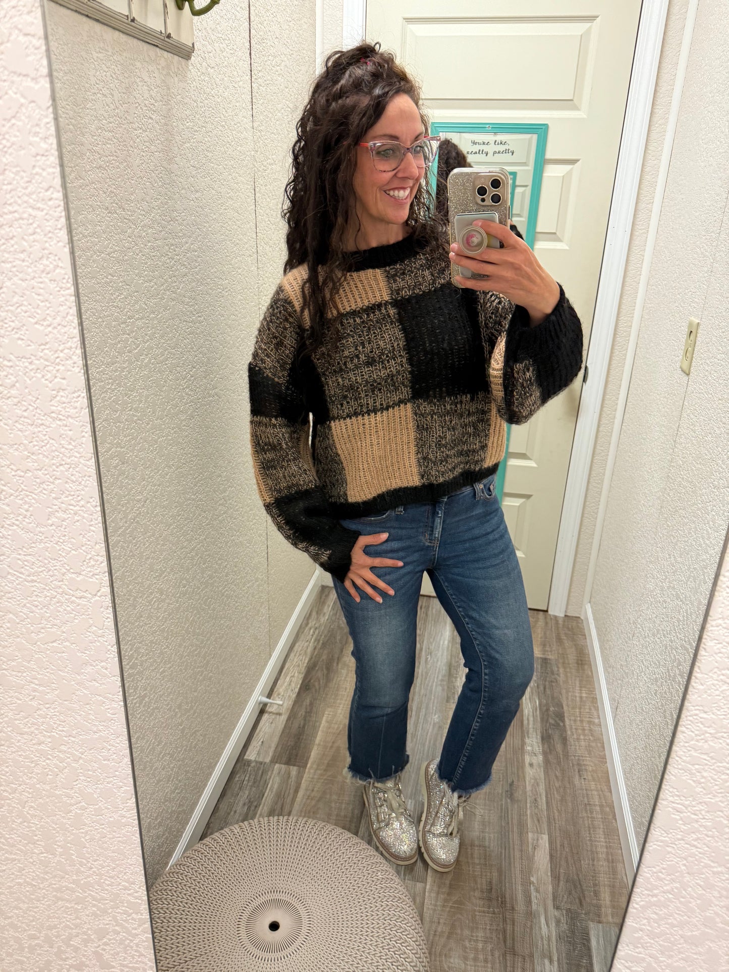 Lillian Plaid Sweater