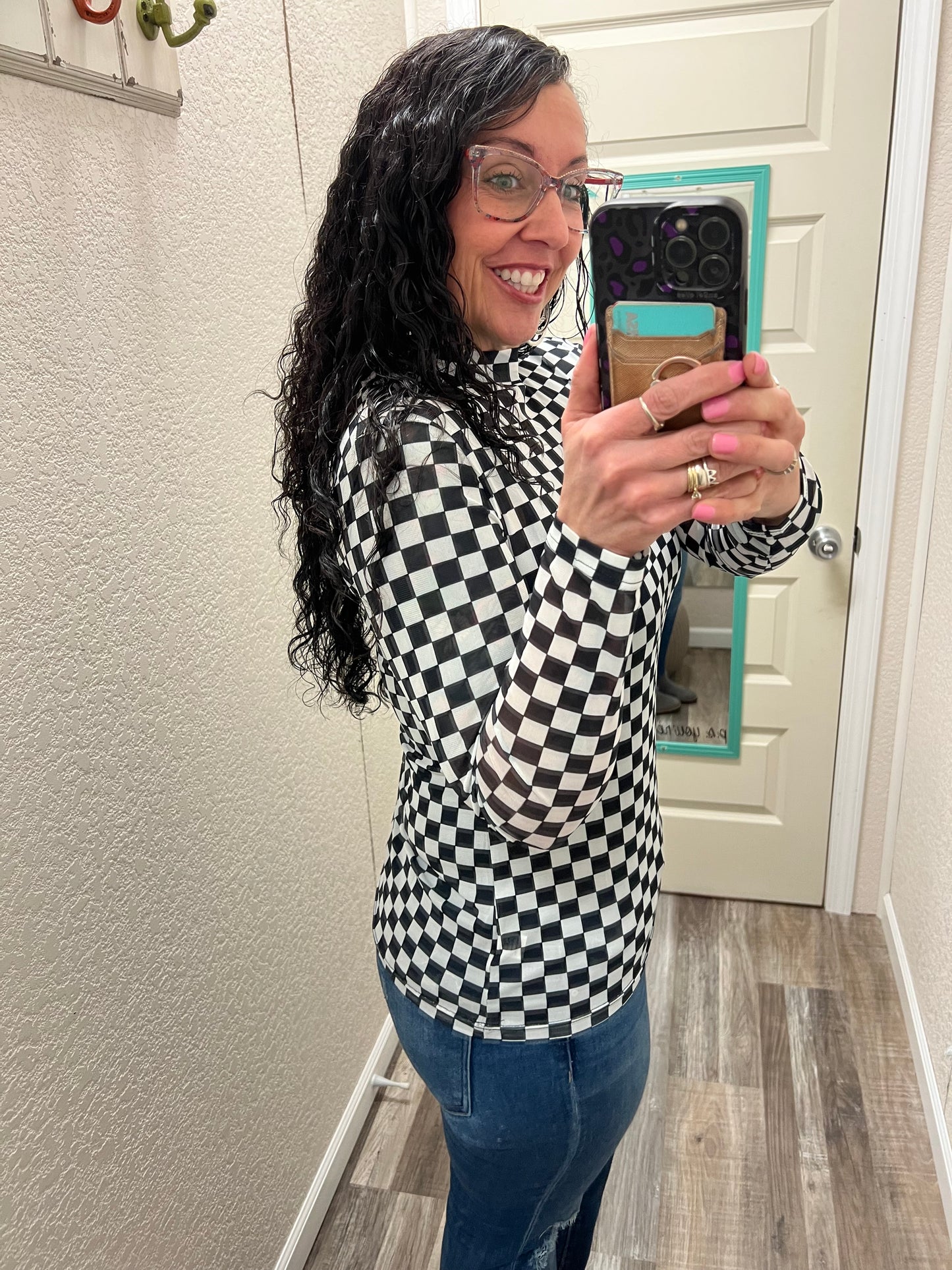 Around The Track Mesh Top