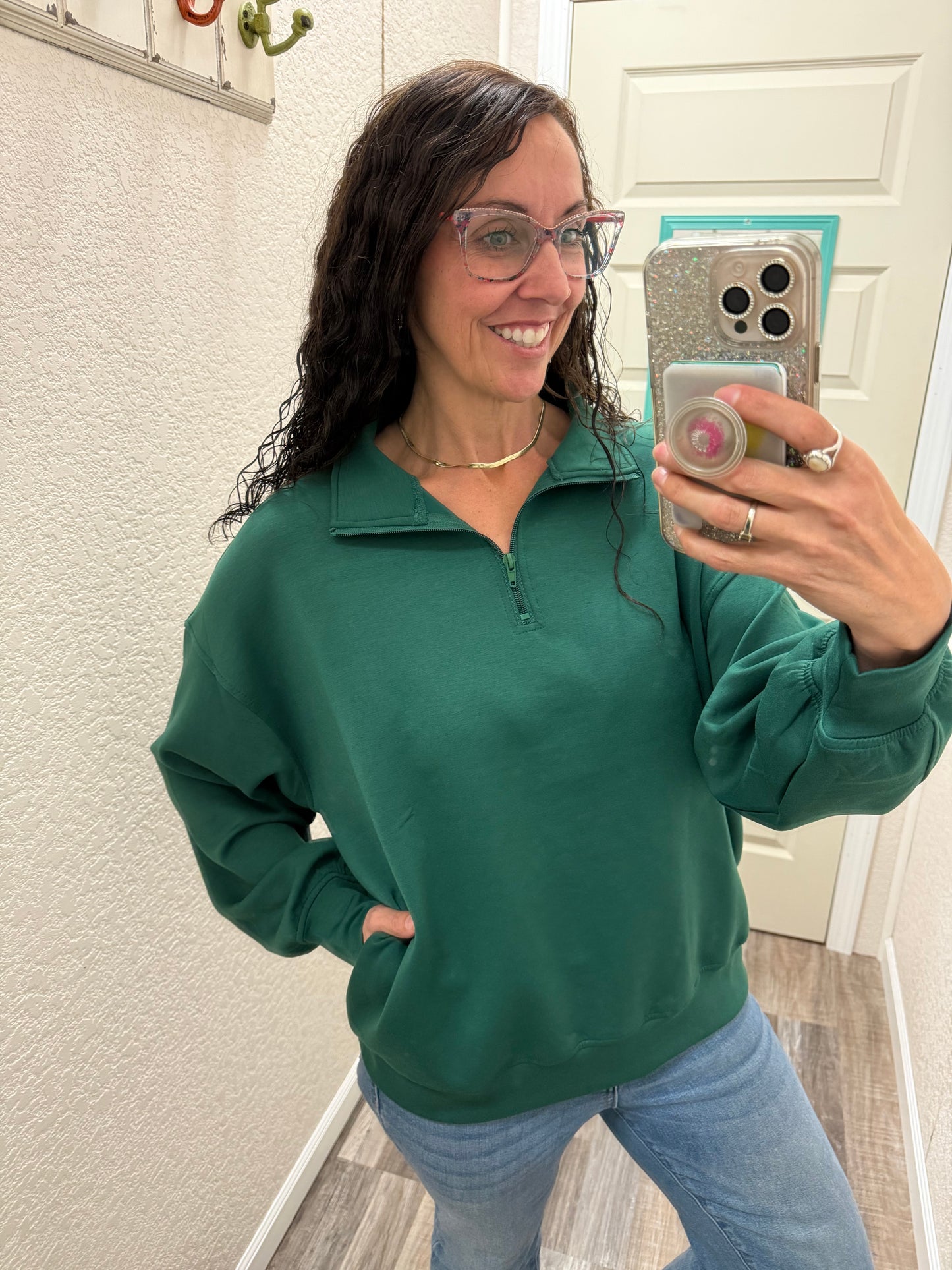 Sadie Scuba 1/2 Zip Pullover