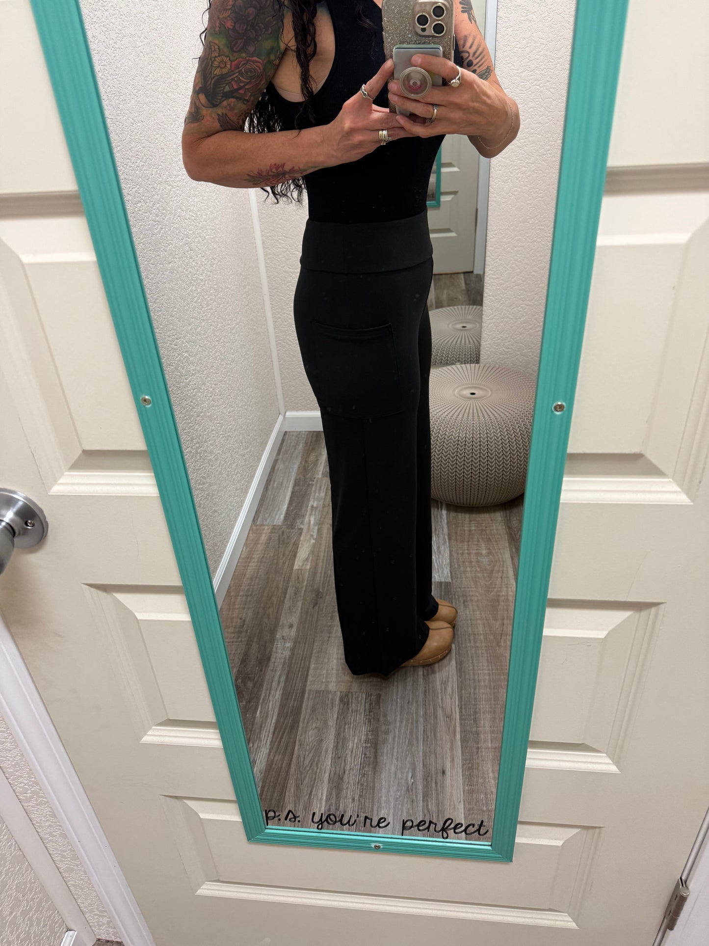 Brooke Wide Leg Full Length Pants with Pockets