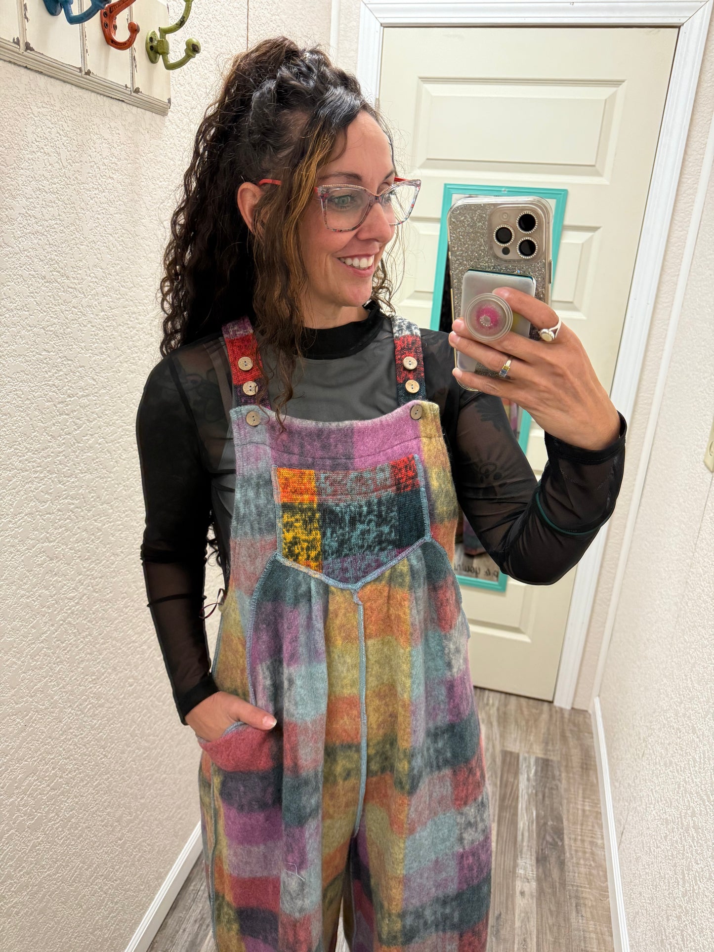 Patches Wide Leg Overalls (restock eta 9/22/25)