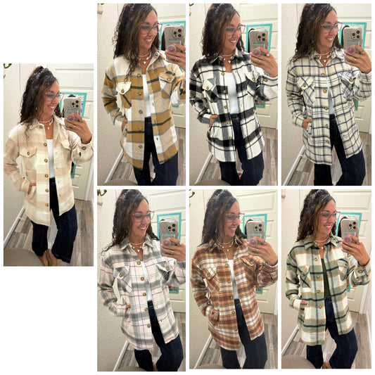 Loretta Flannel Shacket