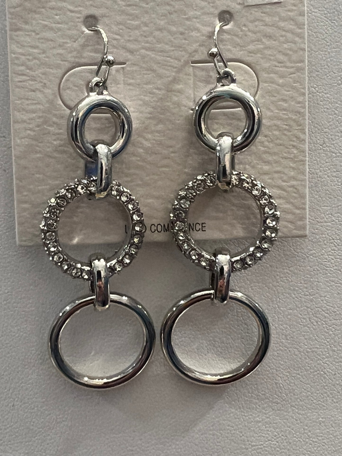 Silver Triple Hoops