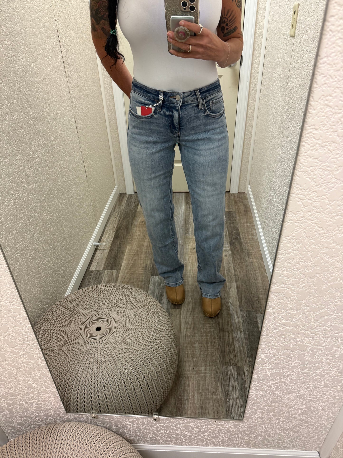 Undisputable Tummy Control Mid Rise Slim Wide Lovervet Jeans