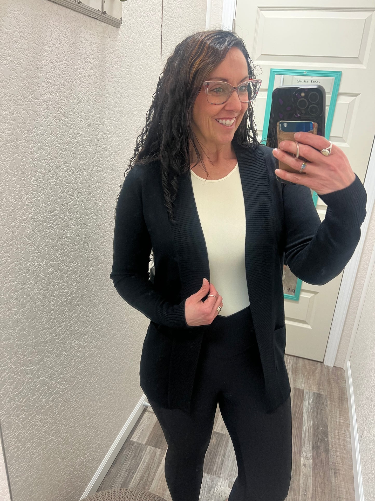 Perfect Basic Open Front Cardigan