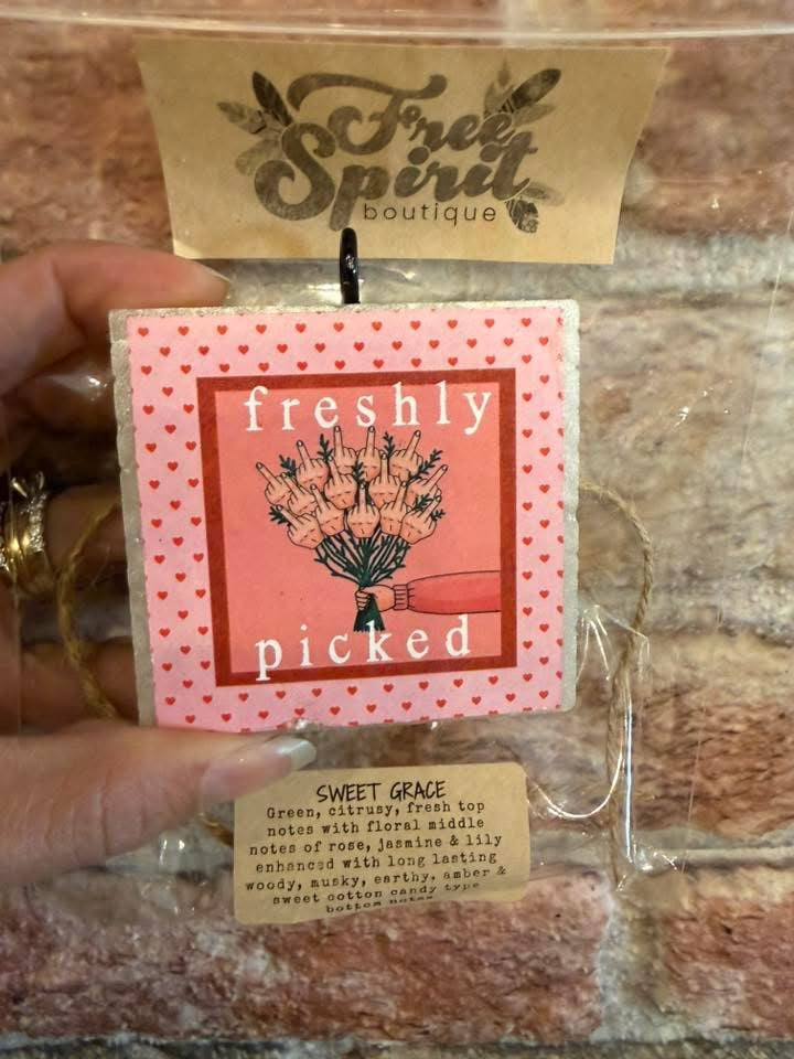 Freshly Picked Middle Fingers Freshie -sweet Grace scent