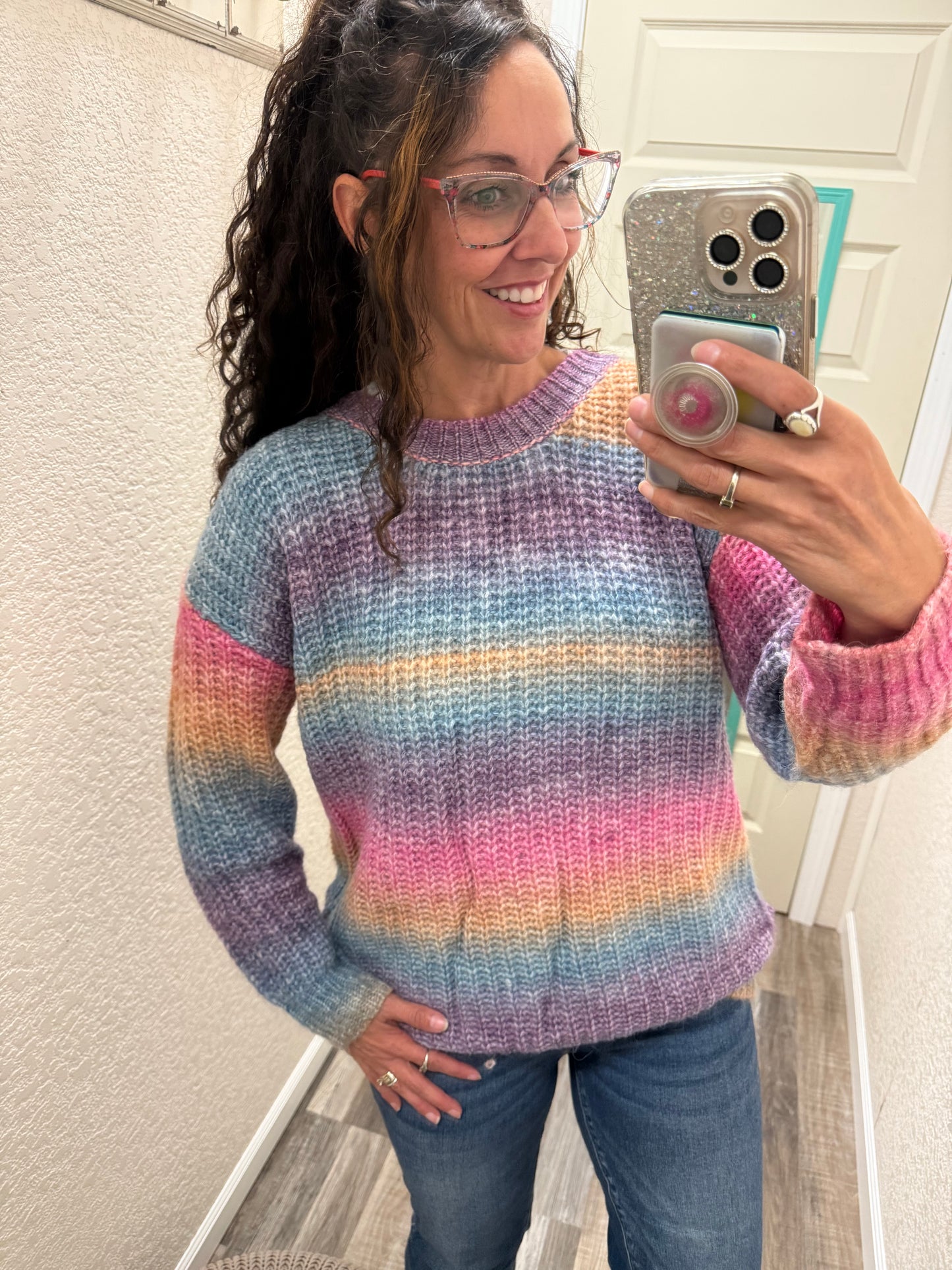 Unicorn Rainbows Tie Dye Sweater