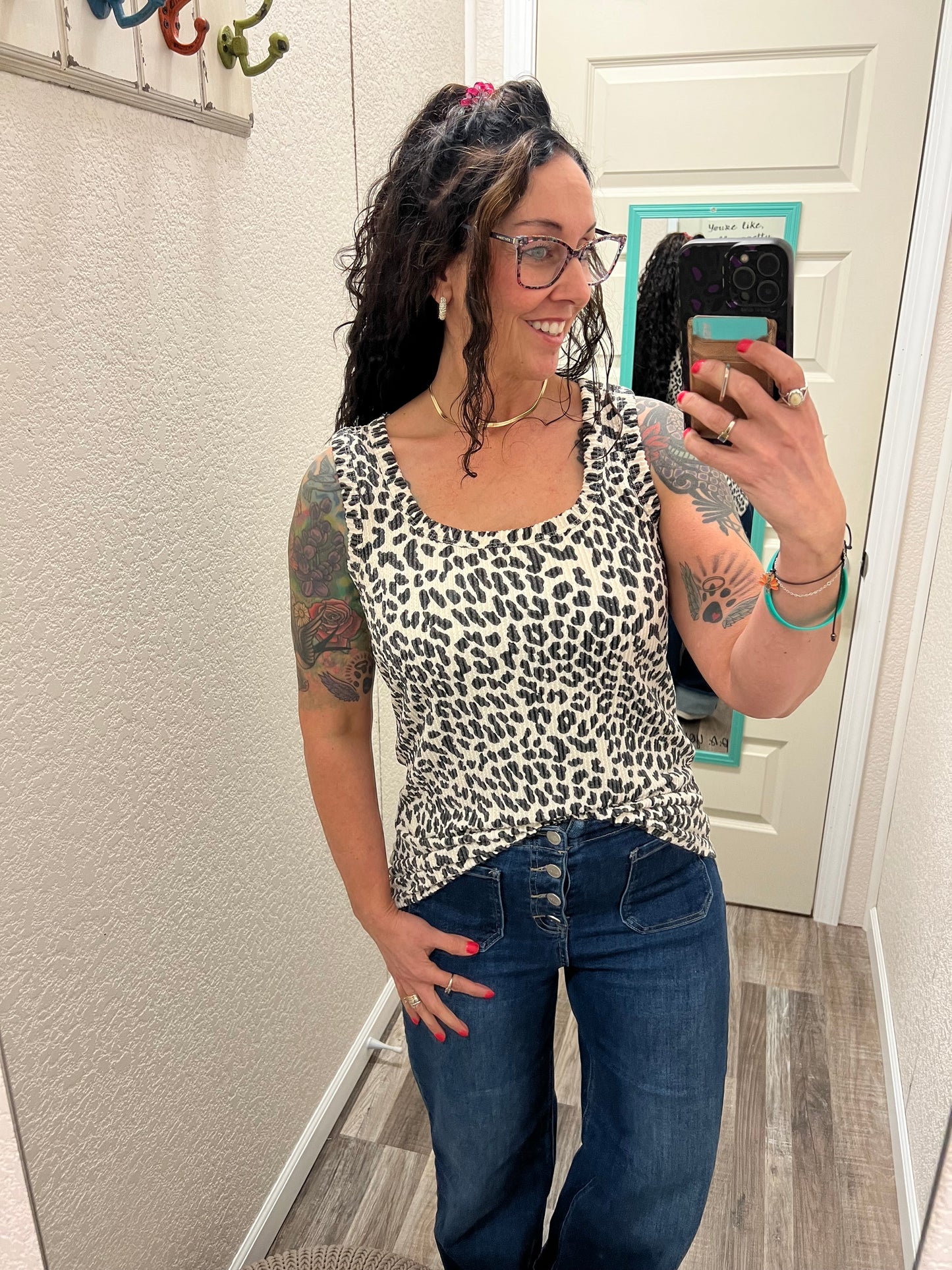 Cheetah Urban Ribbed Tank