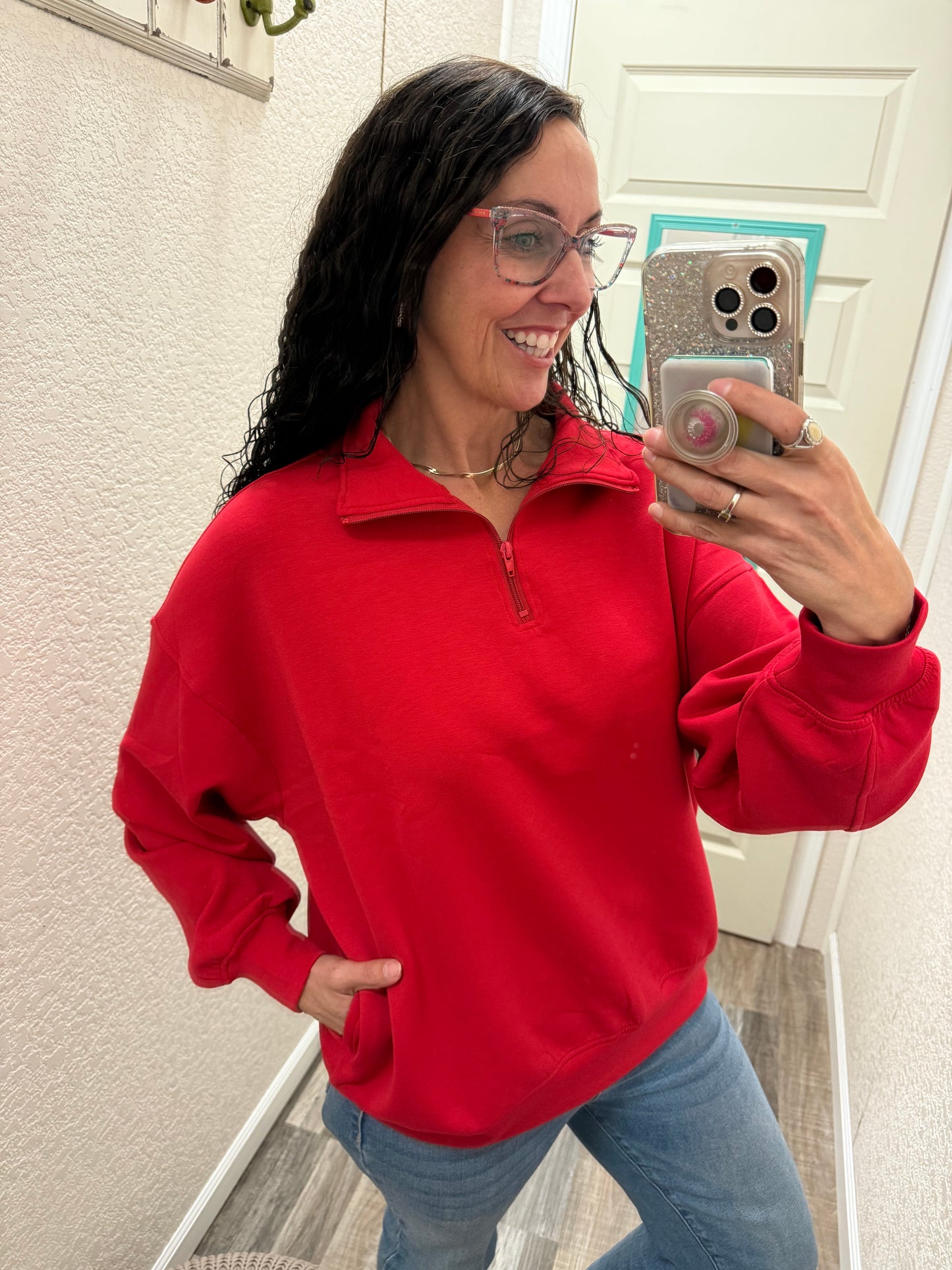 Sadie Scuba 1/2 Zip Pullover