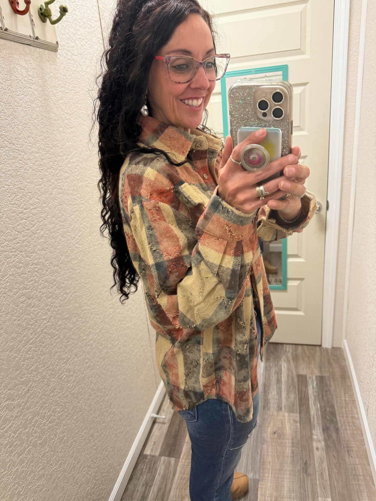 Ember Plaid Textured Flannel