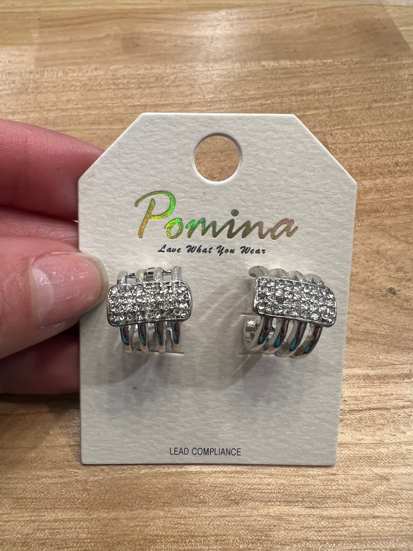 Silver Huggie Earrings