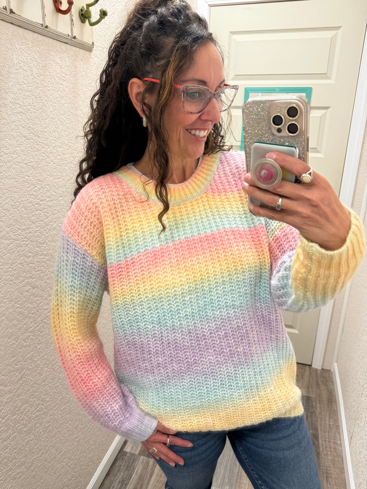 Unicorn Rainbows Tie Dye Sweater