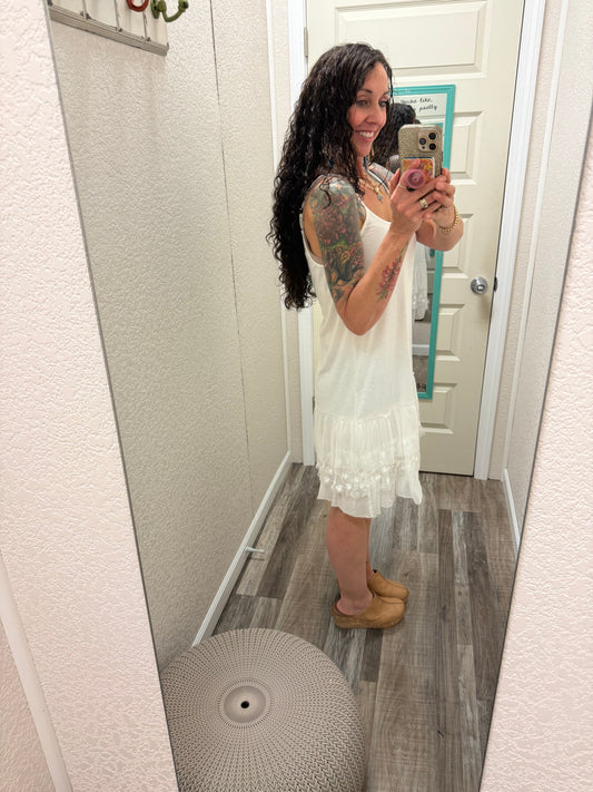 Layered Lace Hem Slip Dress Extender