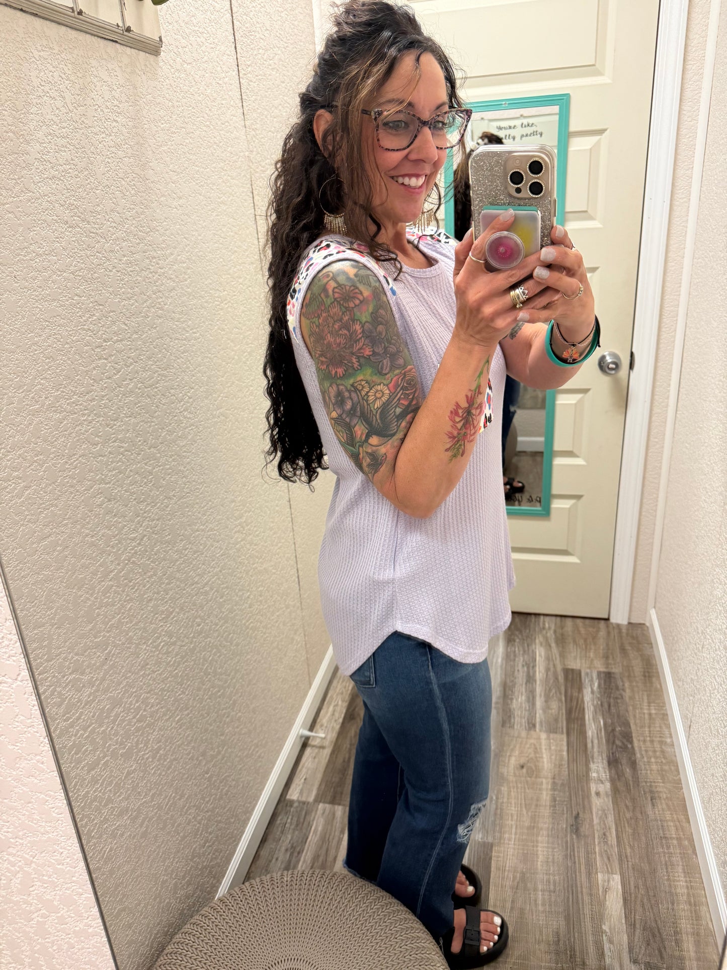 Kate waffle knit Tank Top