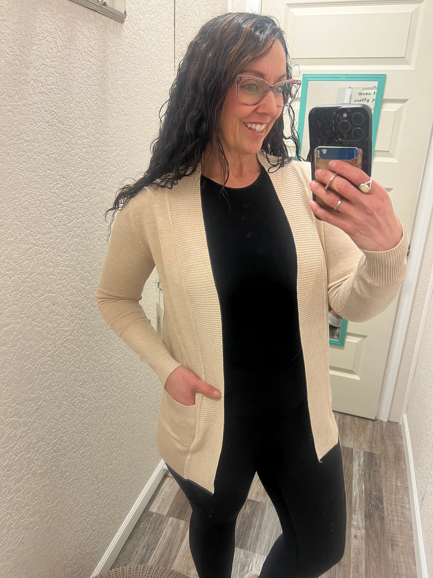 Perfect Basic Open Front Cardigan