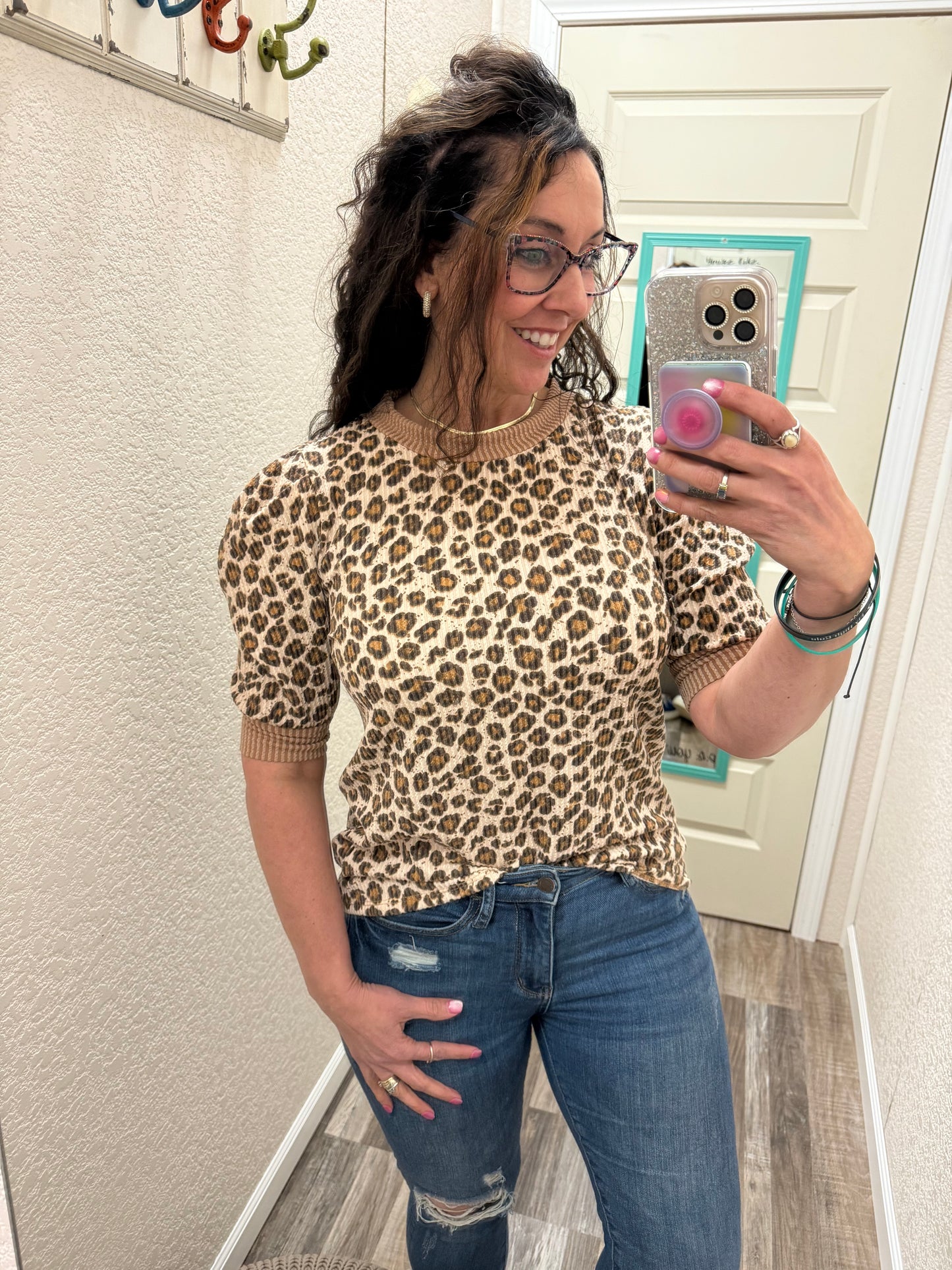 Juliet Animal Print Top