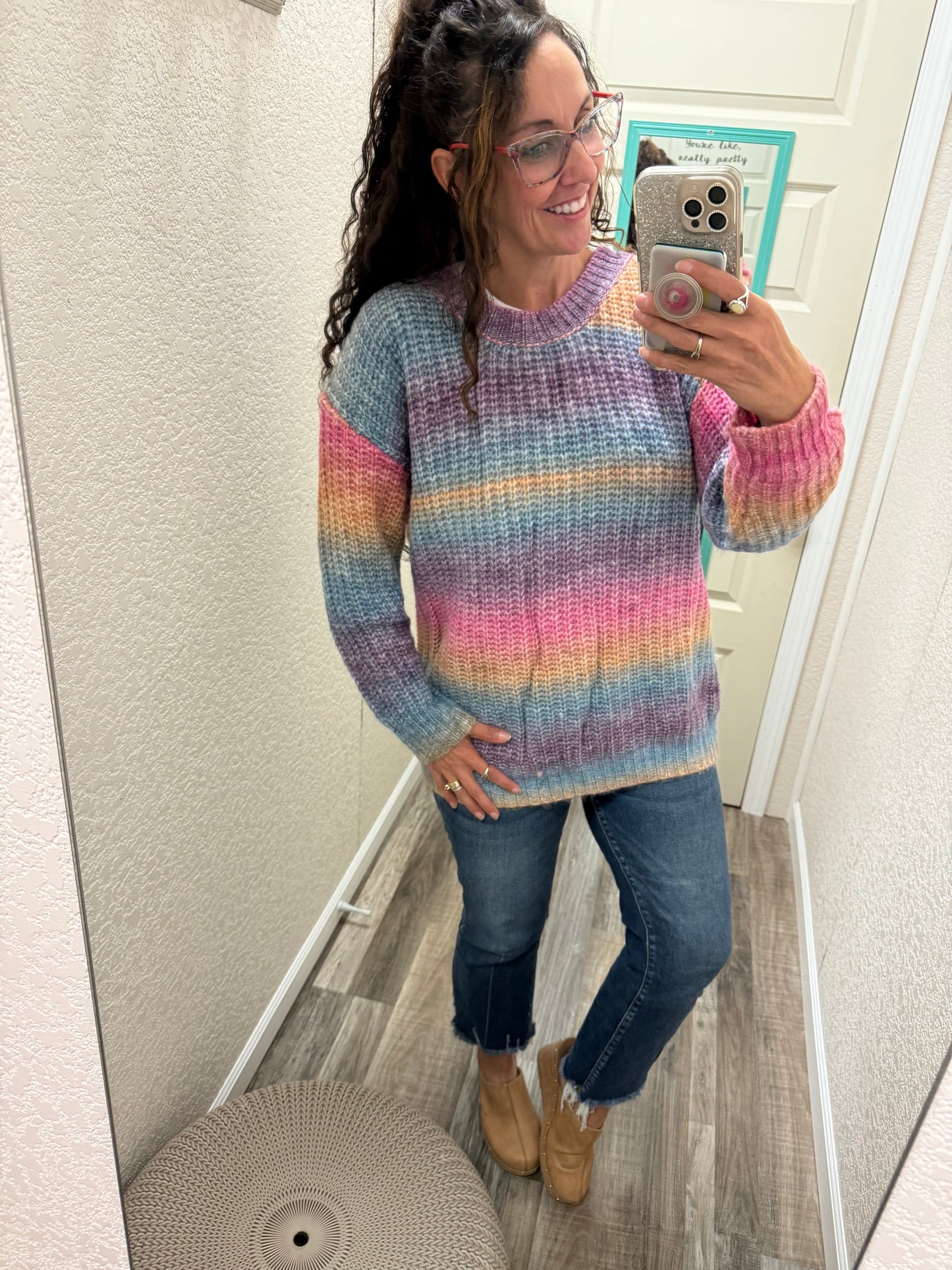 Unicorn Rainbows Tie Dye Sweater