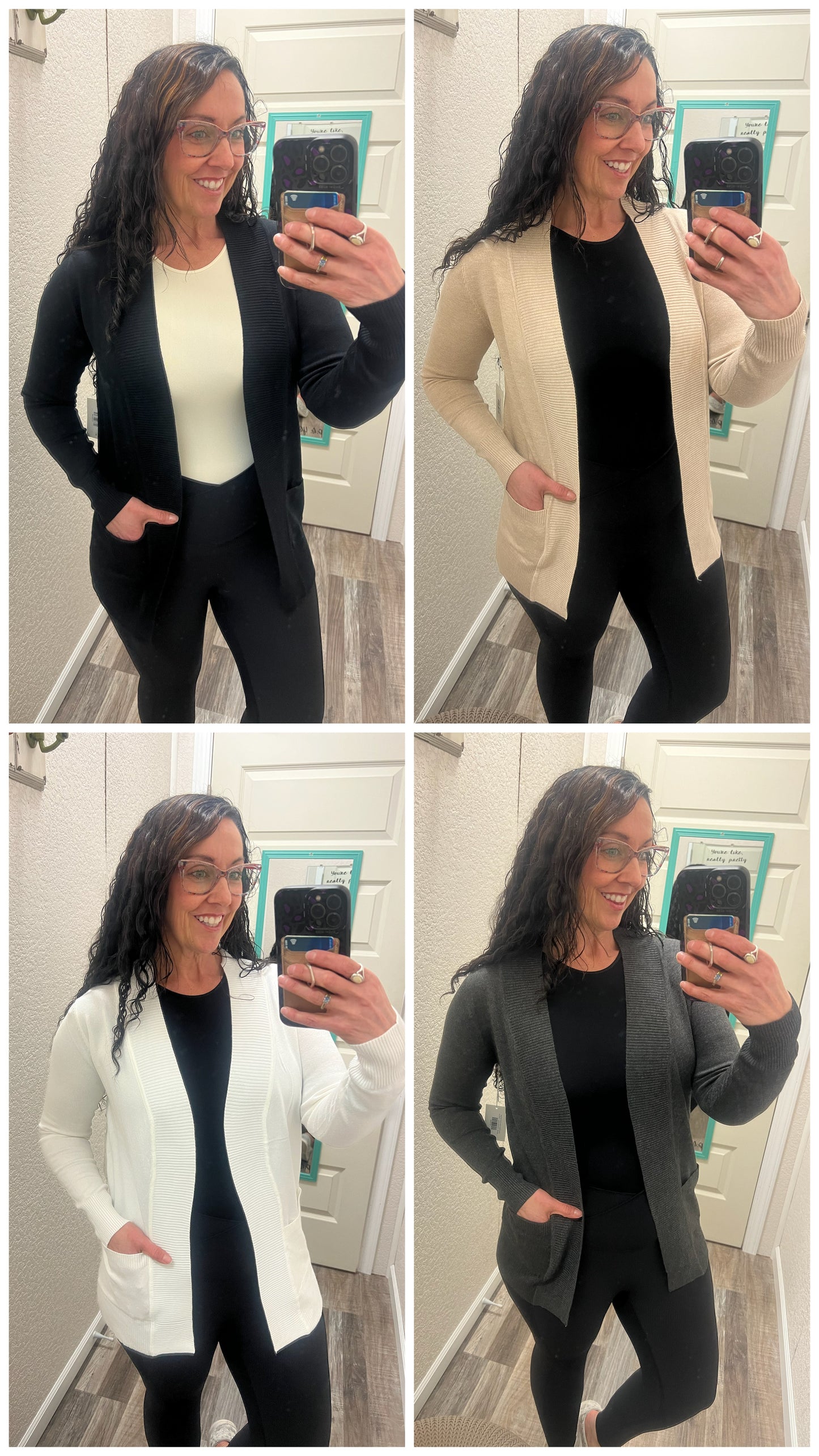 Perfect Basic Open Front Cardigan