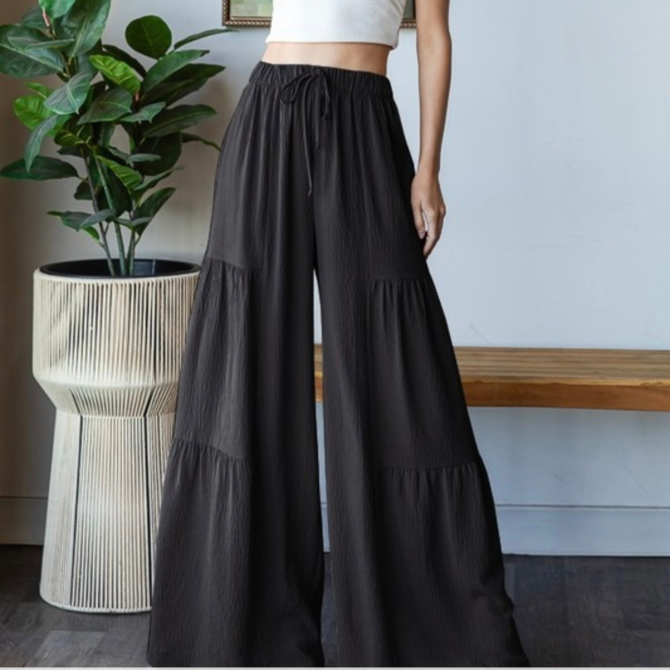 Brandi Black Wide Leg Pants