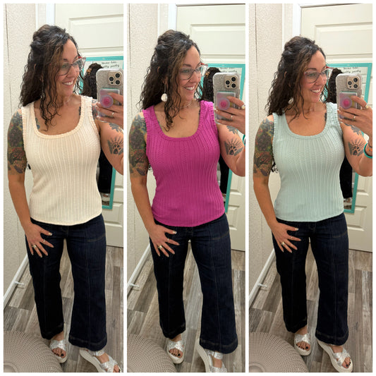 Sunshine - Textured tank