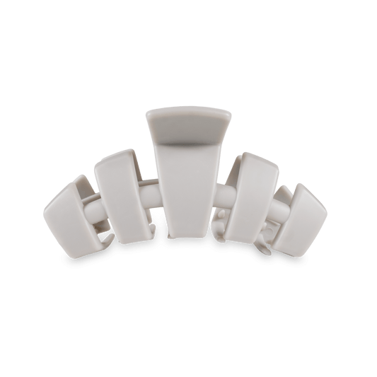 Hair Clip Medium Silver Flames