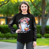 Pumpkin Spice and Spooky Nights Long Sleeve Top