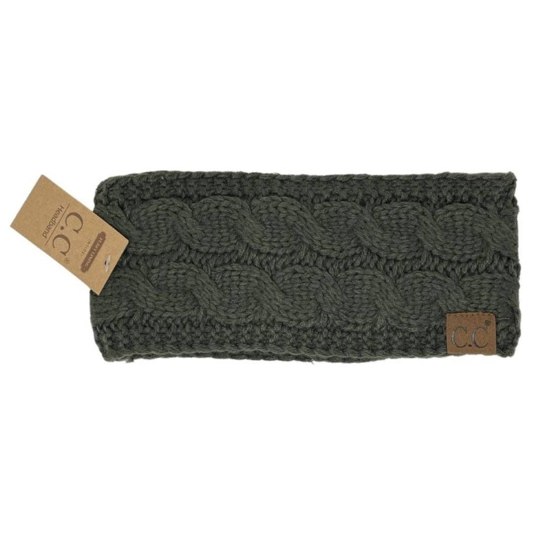 Solid Cable Knit CC Women's Fashion Headband
