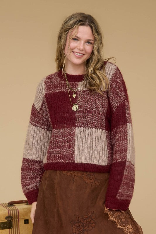 Lillian Plaid Sweater