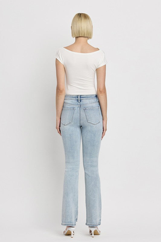 Blondie Bootcut Lovervet Distressed Hem Jeans