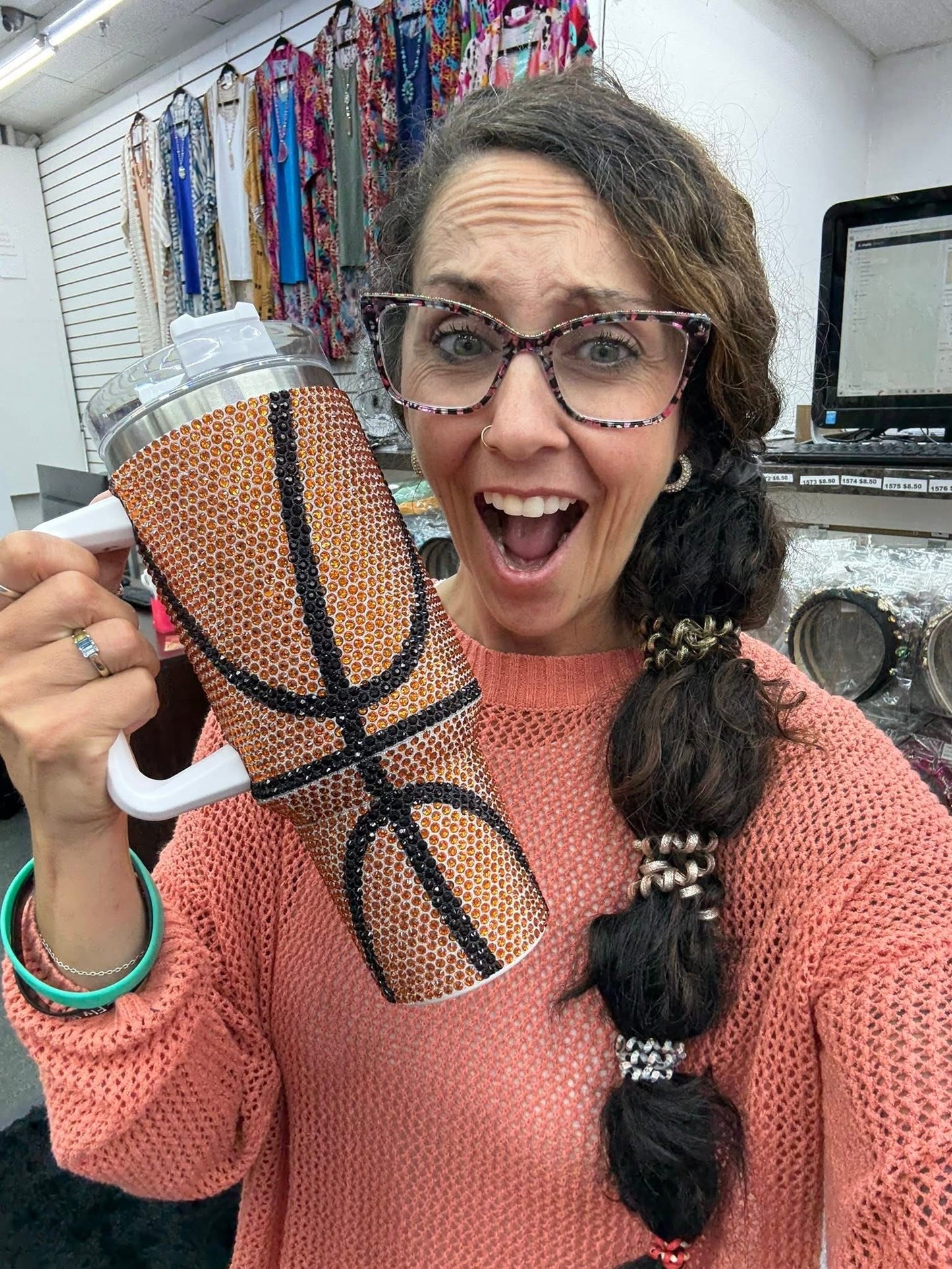 Basketball Bling Tumbler