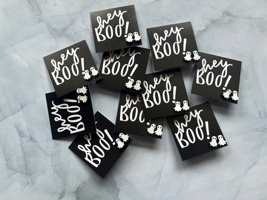 Hey Boo! Ghost Earrings