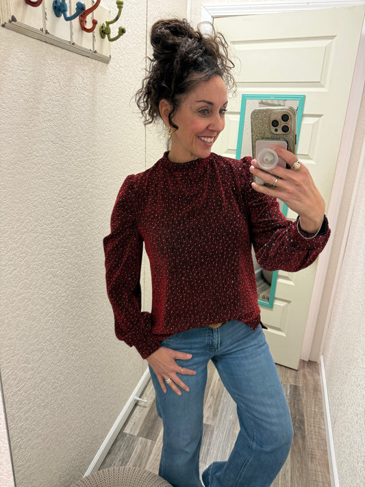 See Me Sparkle Long Sleeve Top