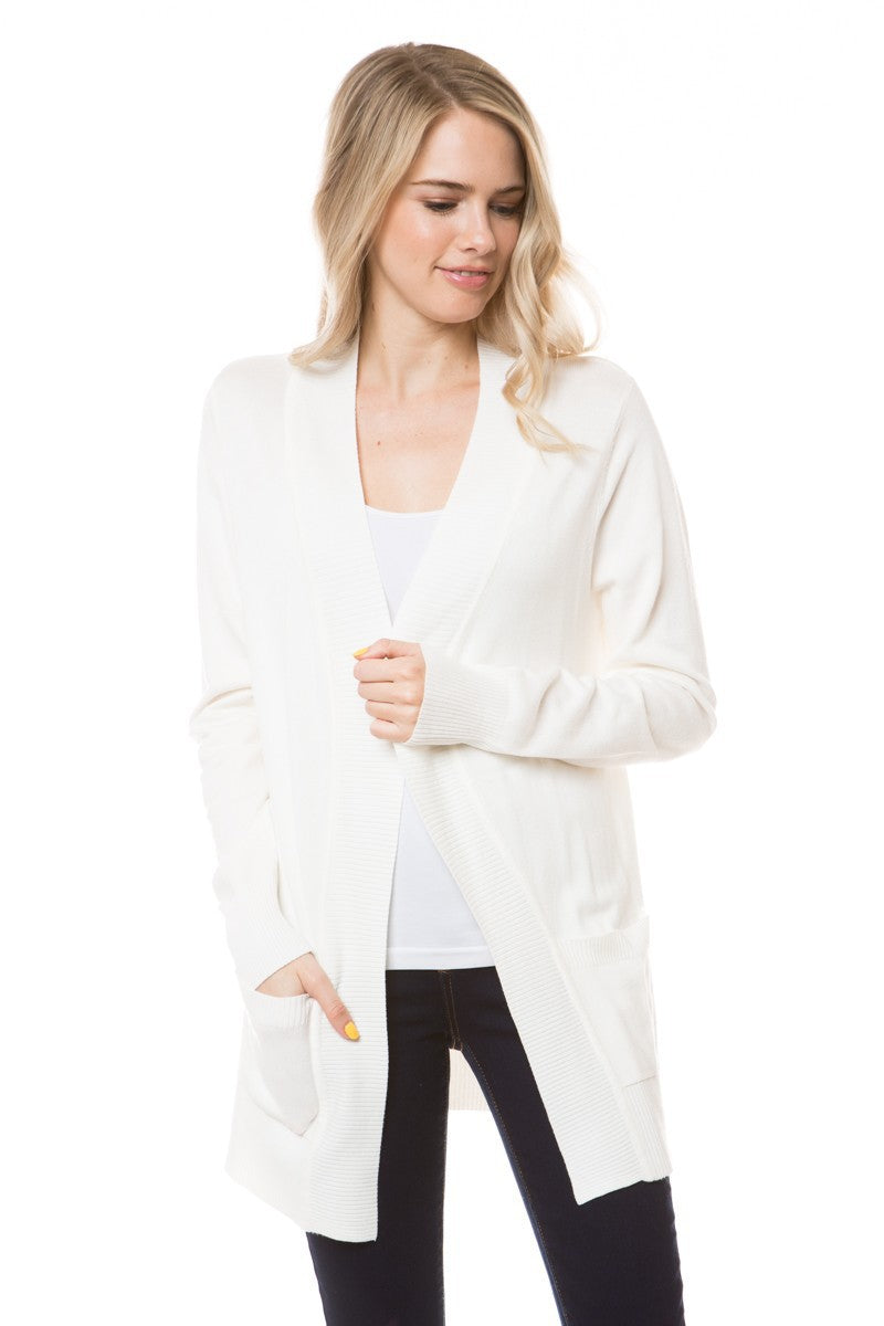 Perfect Basic Open Front Cardigan