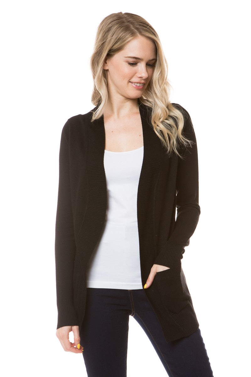 Perfect Basic Open Front Cardigan