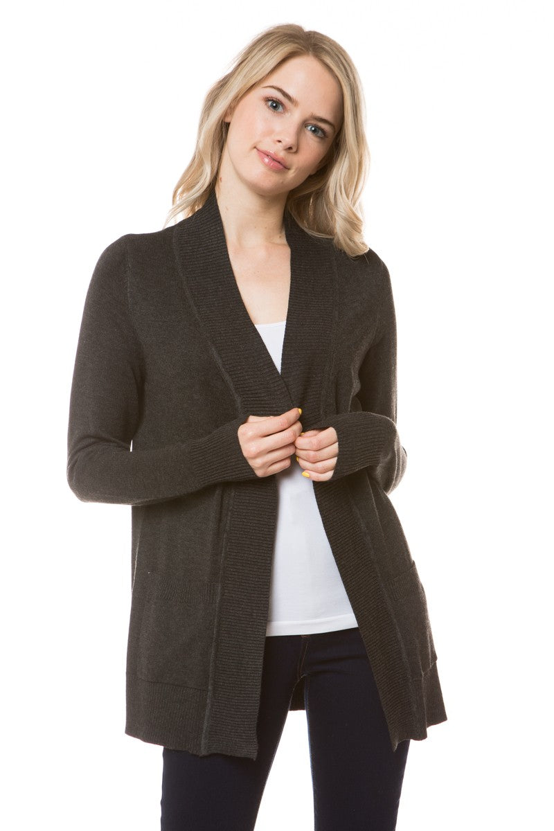 Perfect Basic Open Front Cardigan