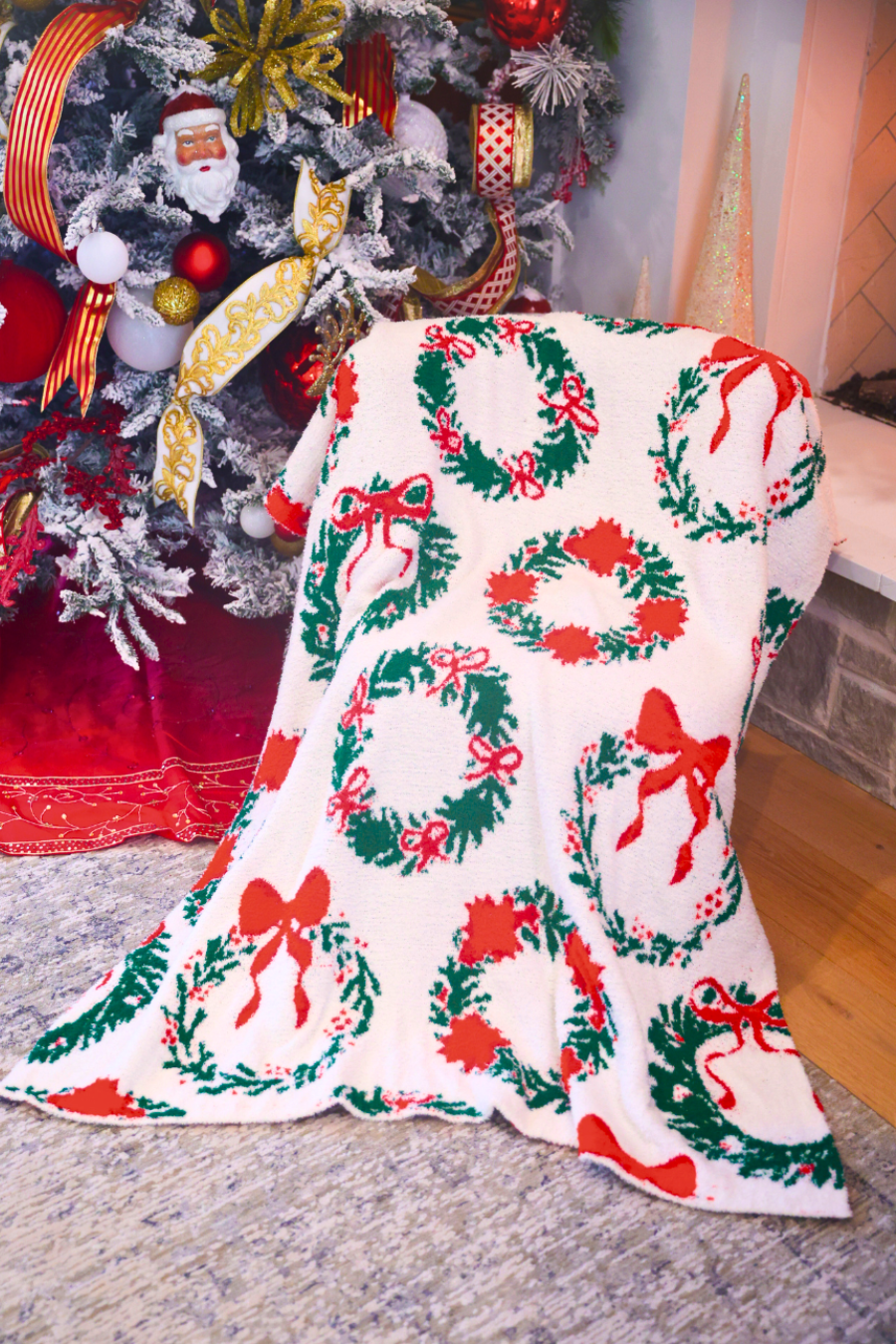 PREORDER- Ribbon Wreath Blanket