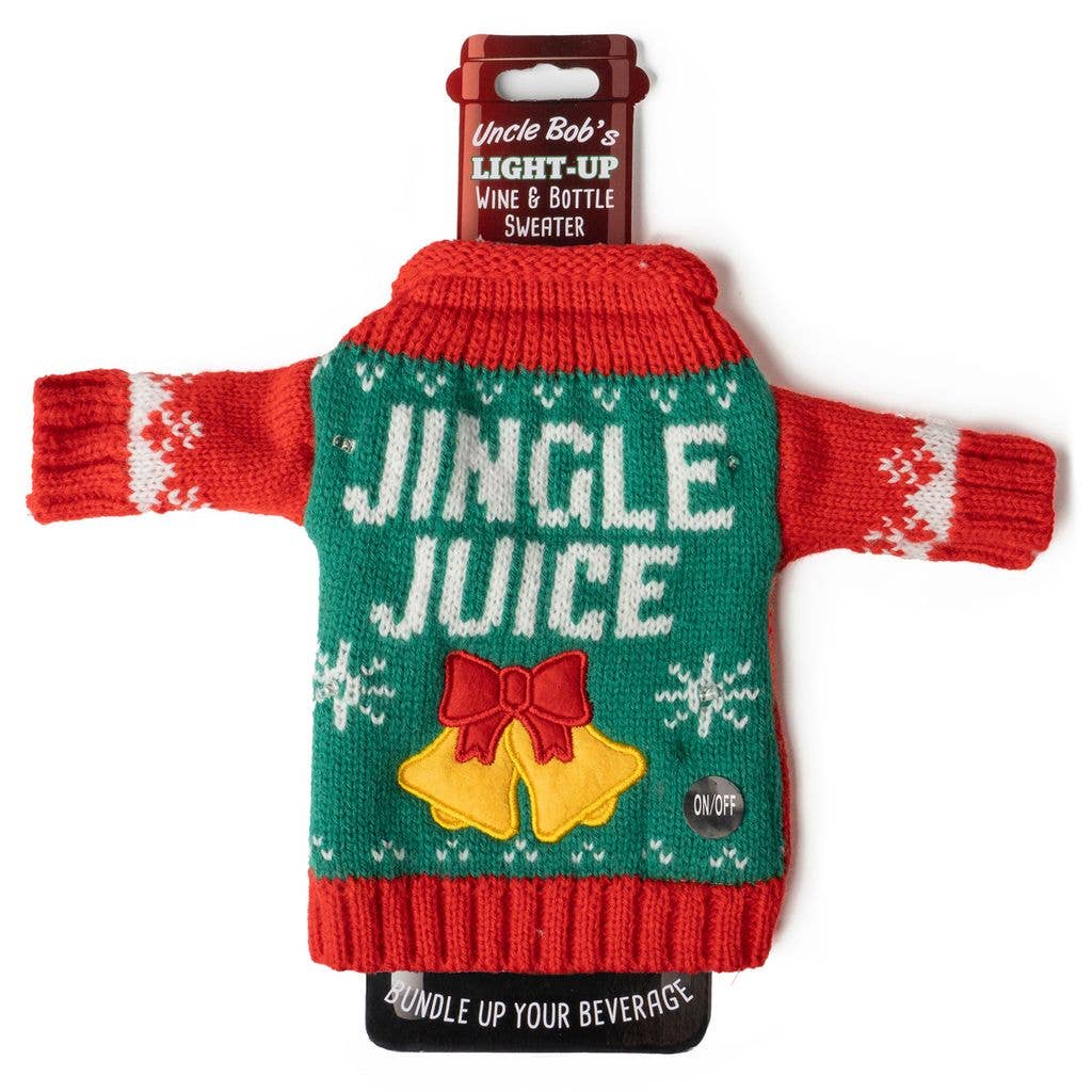 Light-Up Wine & Bottle Sweater
