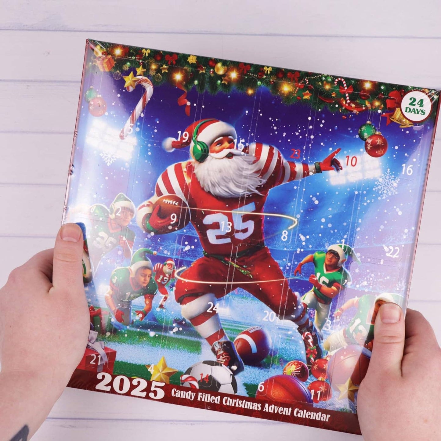 Christmas Sports Advent Calendar with Gummy Candy
