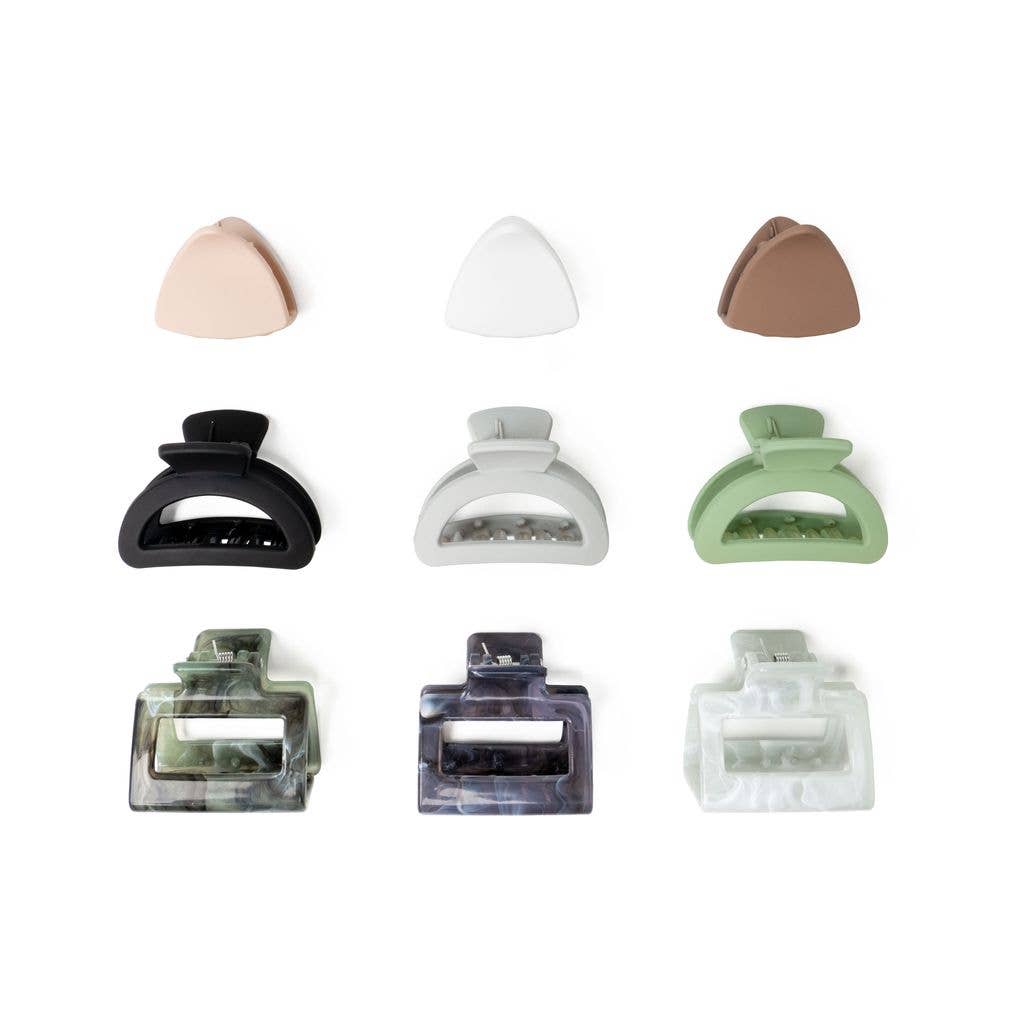 Hair Claw Clip 6 piece Set