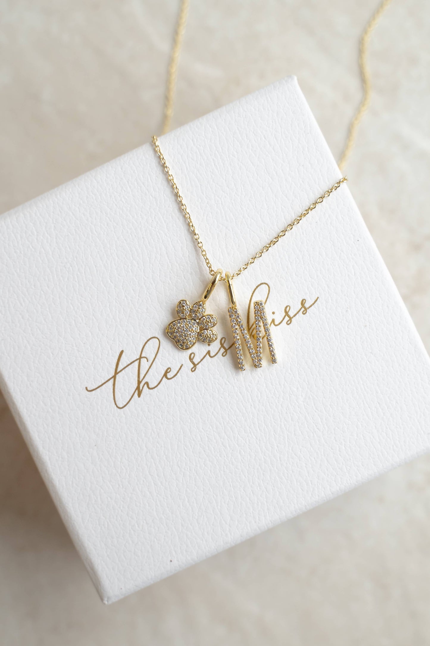 Skinny Cable Chain Necklace | Threader Charm Necklace : Gold / 16 Inches
