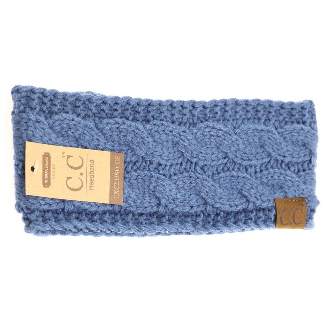 Solid Cable Knit CC Women's Fashion Headband