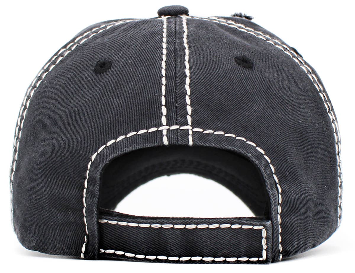 Peace Love Dogs Vintage Ballcap
