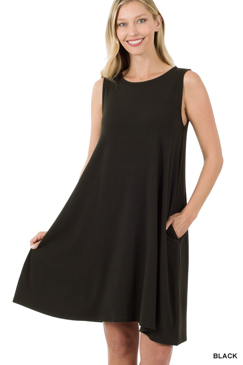 Lacey Little Black Dress with Pockets