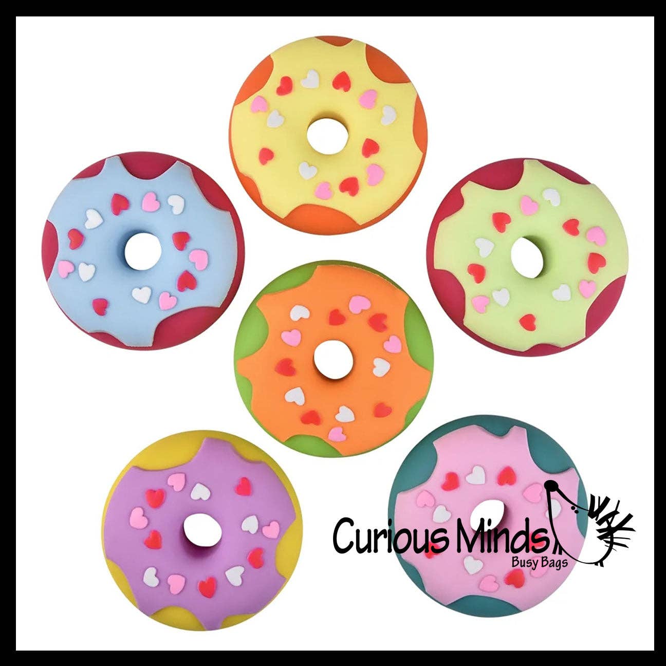 Donut Doughnut Soft Doh Filled Stretch Ball