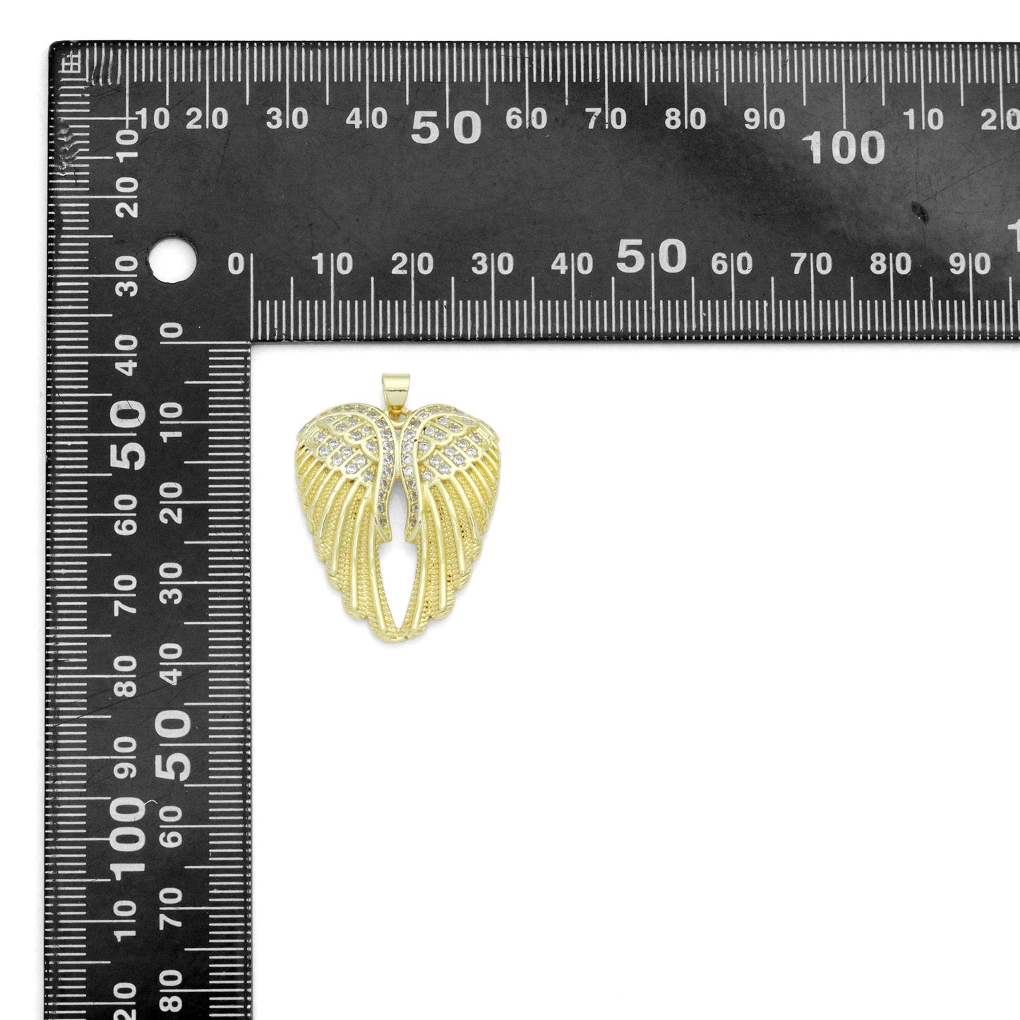 Gold Angel Wings Charm