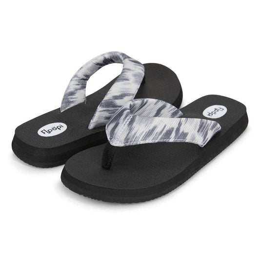 Grey Multicolor Knit Flip Flops