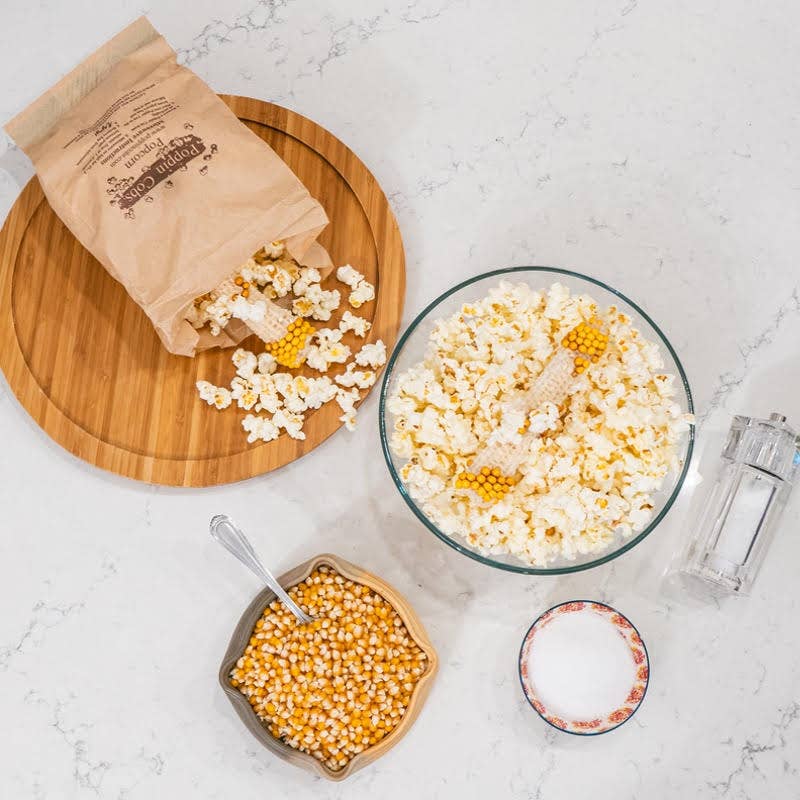 Popcorn on the Cob with Spicy Buffalo Seasoning