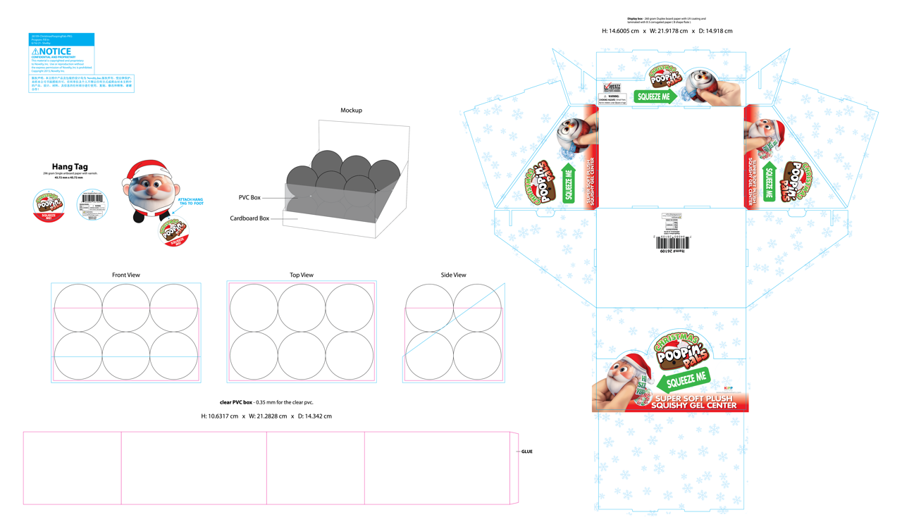 Christmas Plush Poopin Pal Toy Stocking Stuffer